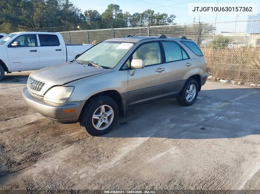 JTJGF10U630157362 2003 Lexus Rx 300