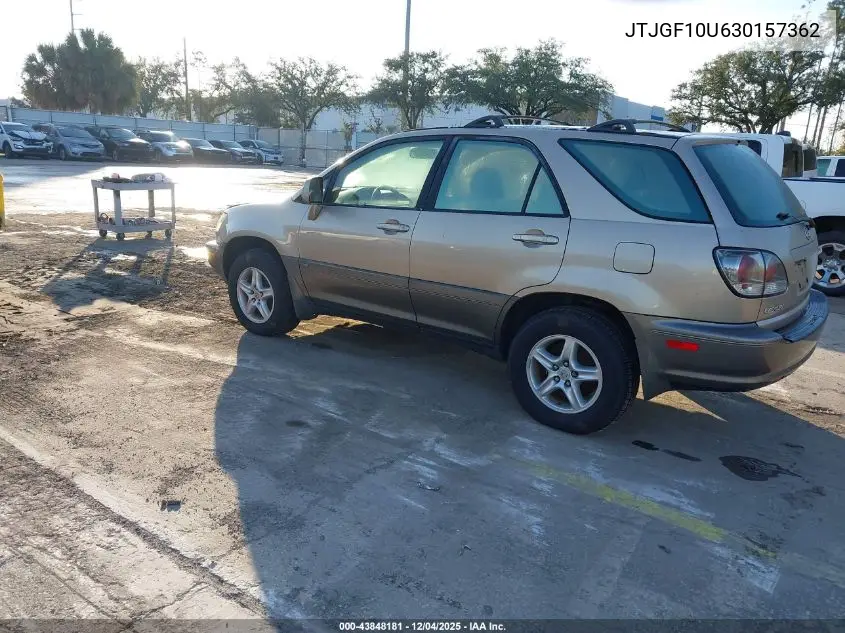 JTJGF10U630157362 2003 Lexus Rx 300