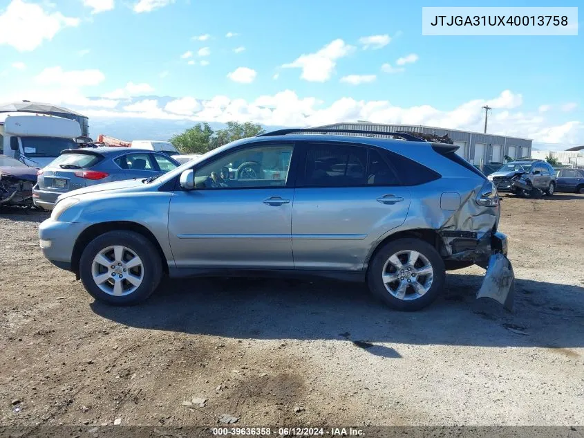 JTJGA31UX40013758 2004 Lexus Rx 330