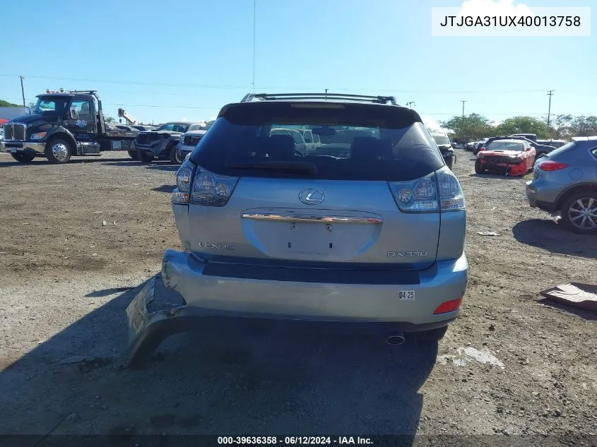 JTJGA31UX40013758 2004 Lexus Rx 330