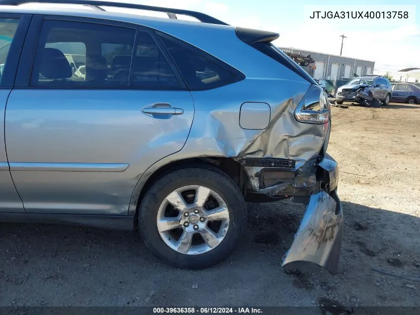 JTJGA31UX40013758 2004 Lexus Rx 330