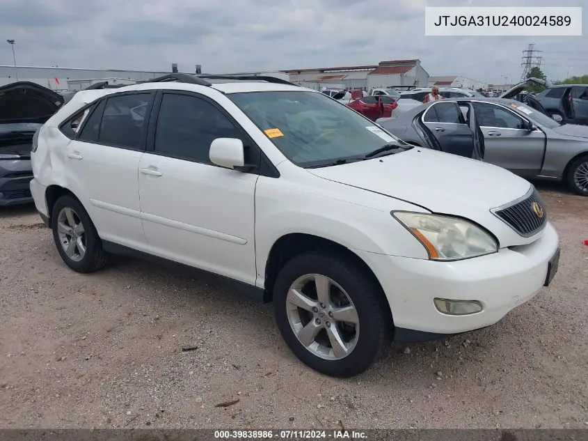 JTJGA31U240024589 2004 Lexus Rx 330