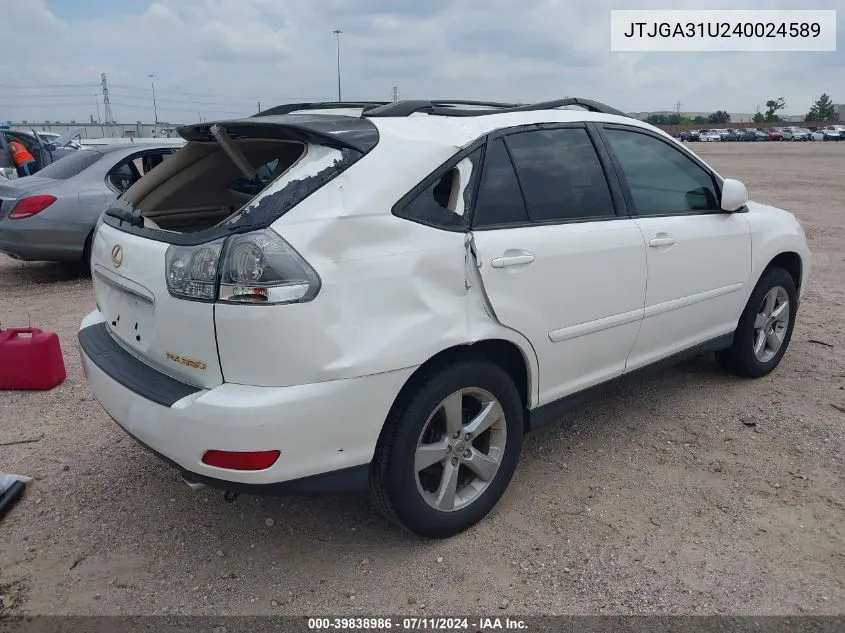 JTJGA31U240024589 2004 Lexus Rx 330