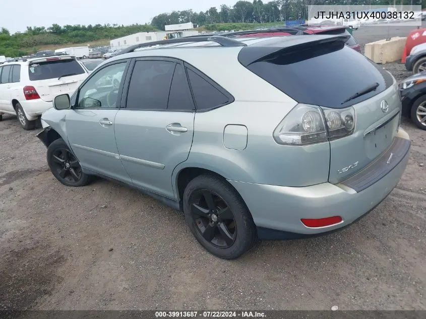 JTJHA31UX40038132 2004 Lexus Rx 330