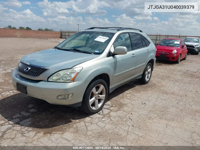 JTJGA31U040039379 2004 Lexus Rx 330