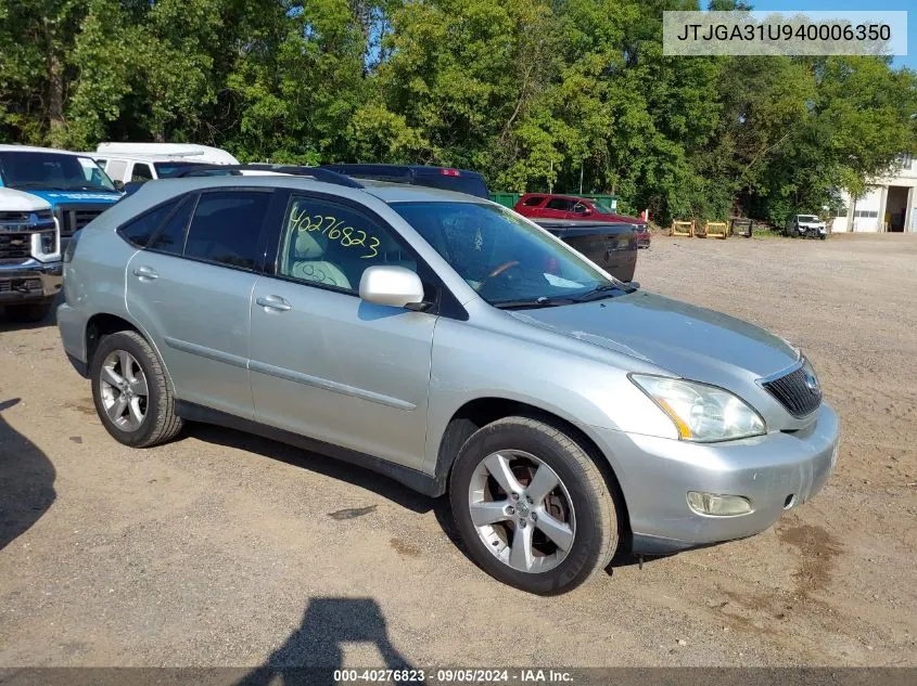 JTJGA31U940006350 2004 Lexus Rx 330