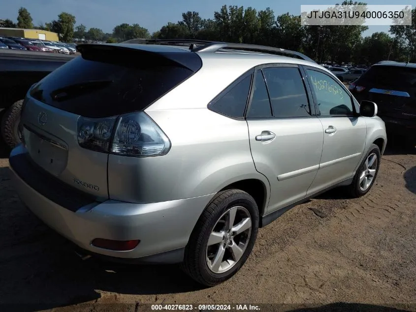 JTJGA31U940006350 2004 Lexus Rx 330