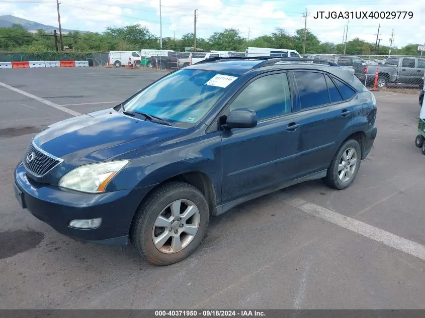 JTJGA31UX40029779 2004 Lexus Rx 330