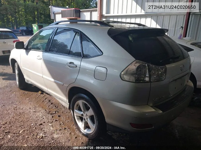 2T2HA31U24C020650 2004 Lexus Rx 330