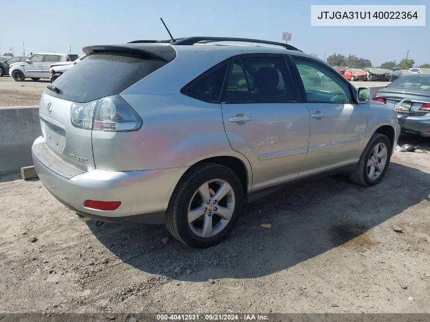 JTJGA31U140022364 2004 Lexus Rx 330