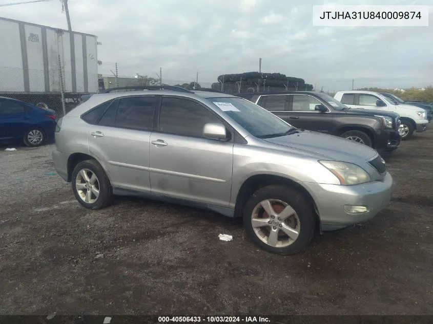 JTJHA31U840009874 2004 Lexus Rx 330