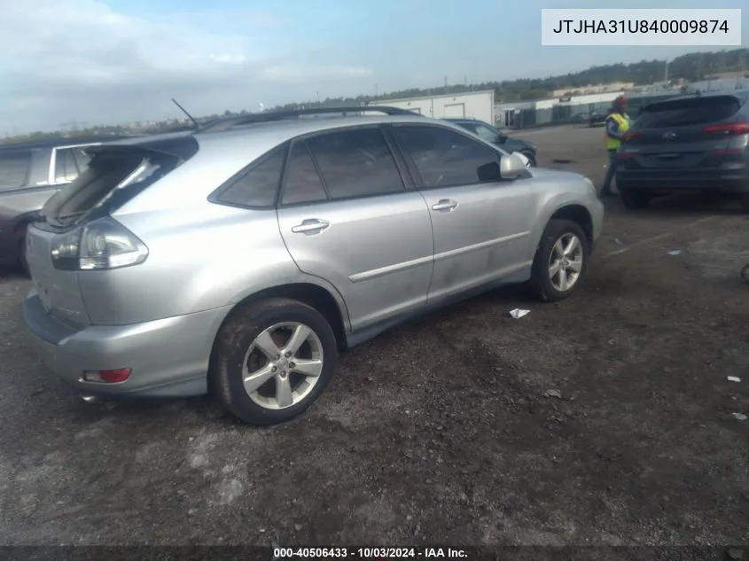 JTJHA31U840009874 2004 Lexus Rx 330