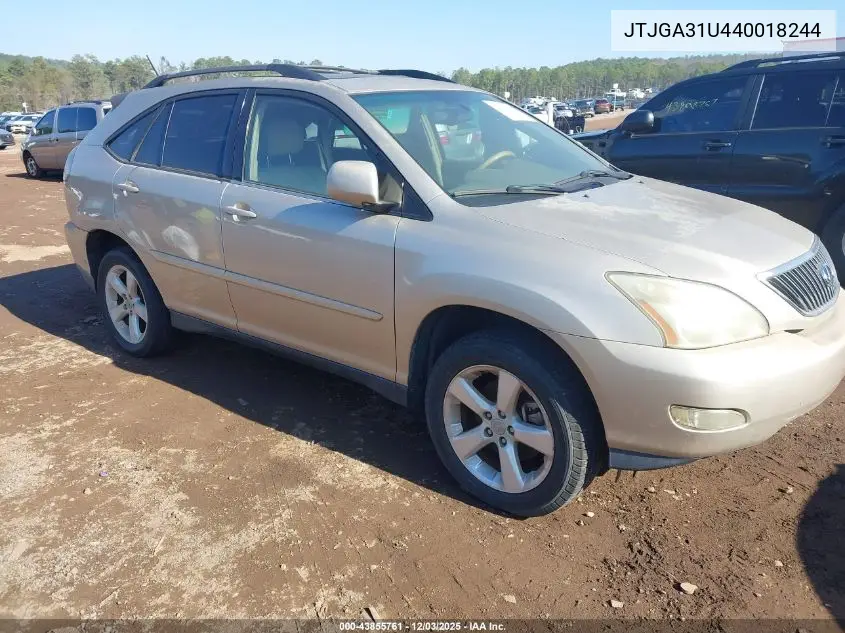 JTJGA31U440018244 2004 Lexus Rx 330