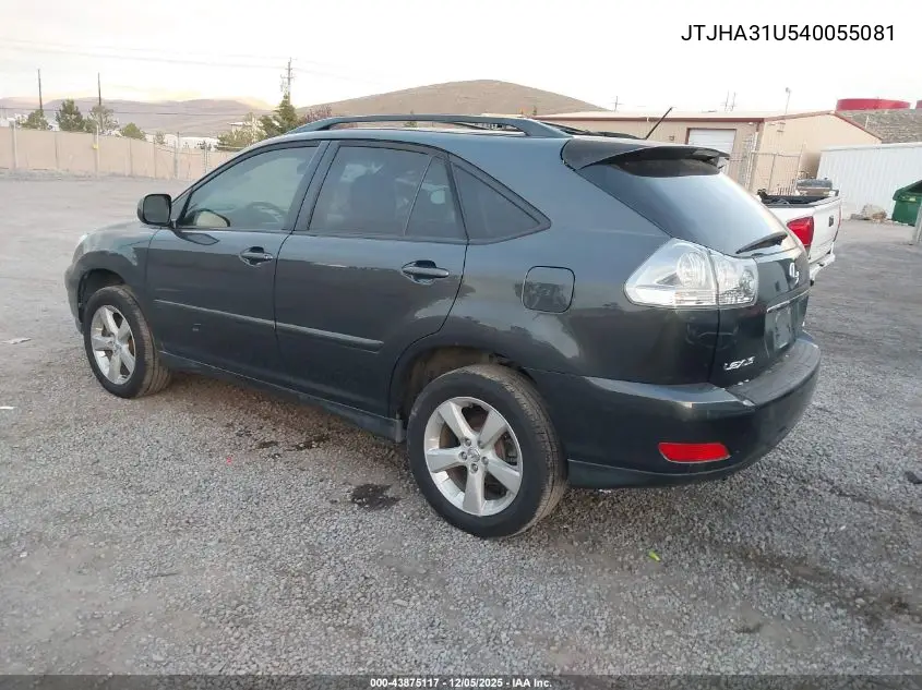 JTJHA31U540055081 2004 Lexus Rx 330