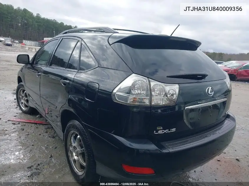 JTJHA31U840009356 2004 Lexus Rx 330