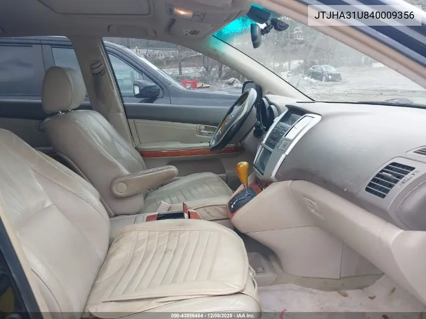 JTJHA31U840009356 2004 Lexus Rx 330