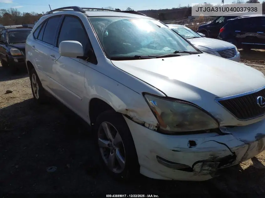 JTJGA31U040037938 2004 Lexus Rx 330