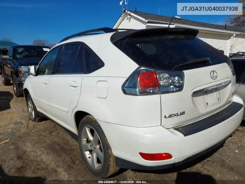 JTJGA31U040037938 2004 Lexus Rx 330