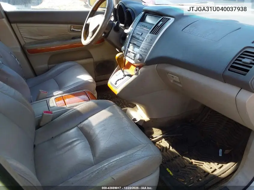 JTJGA31U040037938 2004 Lexus Rx 330