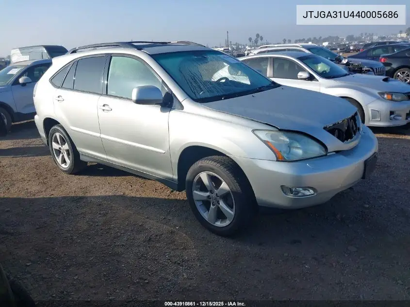JTJGA31U440005686 2004 Lexus Rx 330