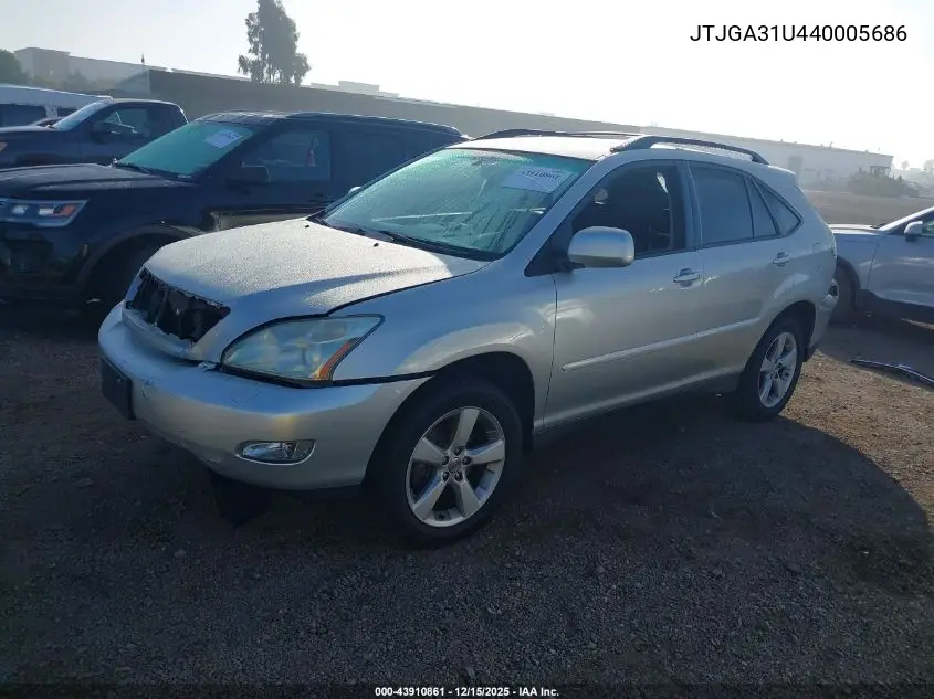 JTJGA31U440005686 2004 Lexus Rx 330