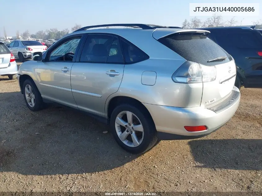 JTJGA31U440005686 2004 Lexus Rx 330