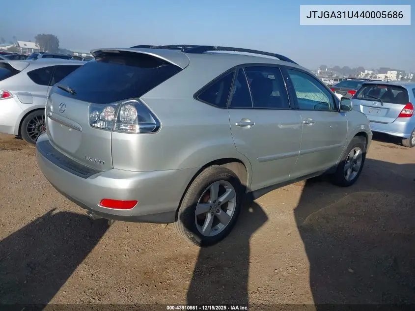 JTJGA31U440005686 2004 Lexus Rx 330