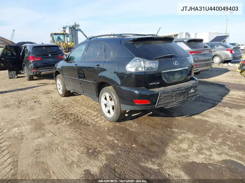 JTJHA31U440049403 2004 Lexus Rx 330