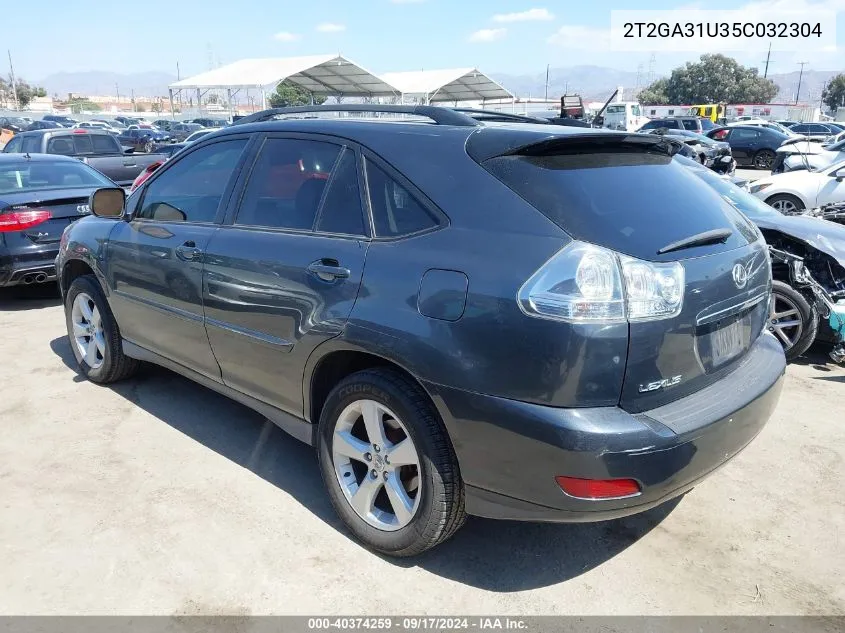 2T2GA31U35C032304 2005 Lexus Rx 330