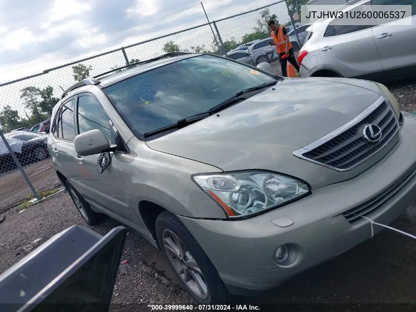 JTJHW31U260006537 2006 Lexus Rx 400H