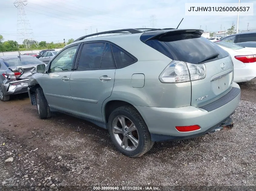 JTJHW31U260006537 2006 Lexus Rx 400H