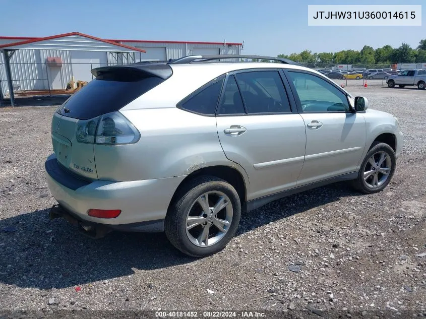 JTJHW31U360014615 2006 Lexus Rx 400H