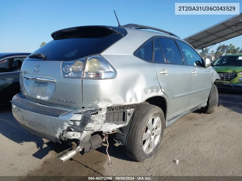 2T2GA31U36C043529 2006 Lexus Rx 330