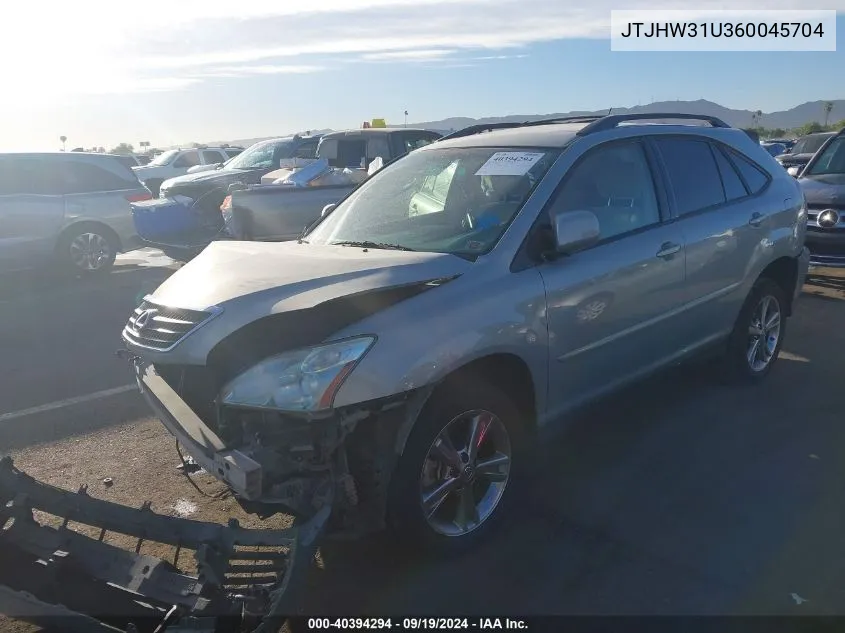 JTJHW31U360045704 2006 Lexus Rx 400H