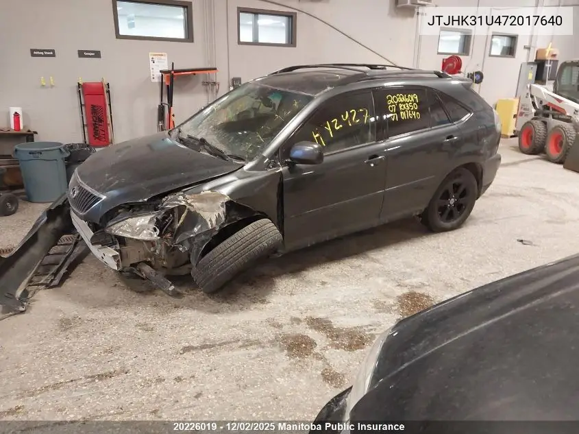 JTJHK31U472017640 2007 Lexus Rx350