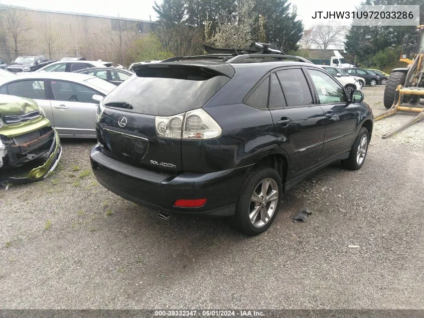 JTJHW31U972033286 2007 Lexus Rx 400H