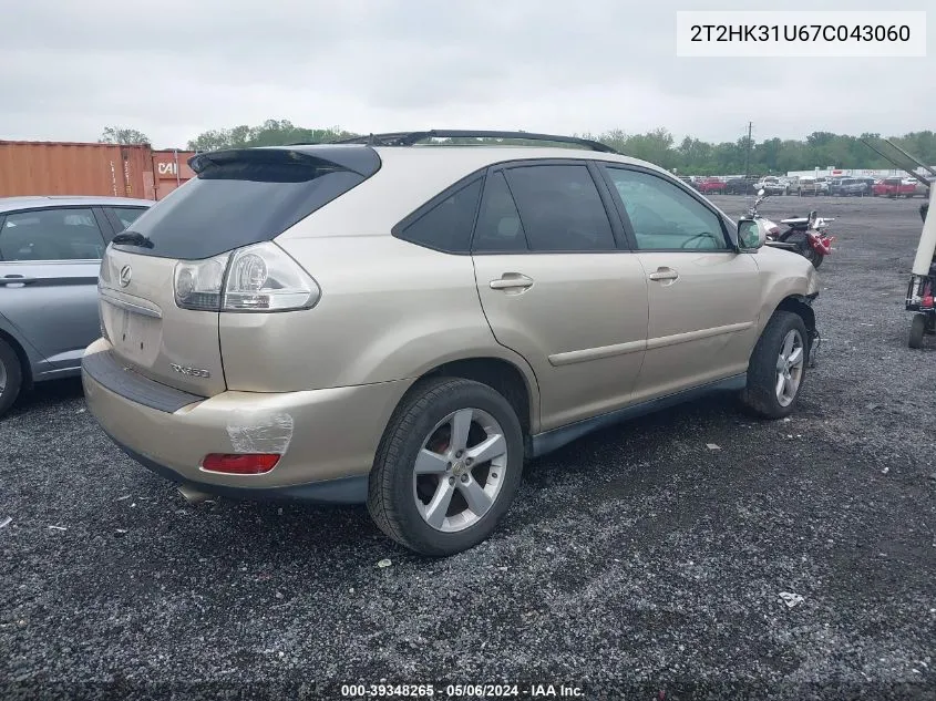 2T2HK31U67C043060 2007 Lexus Rx 350