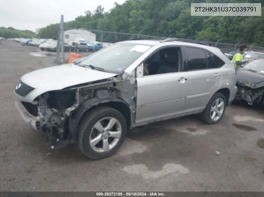 2T2HK31U37C039791 2007 Lexus Rx 350