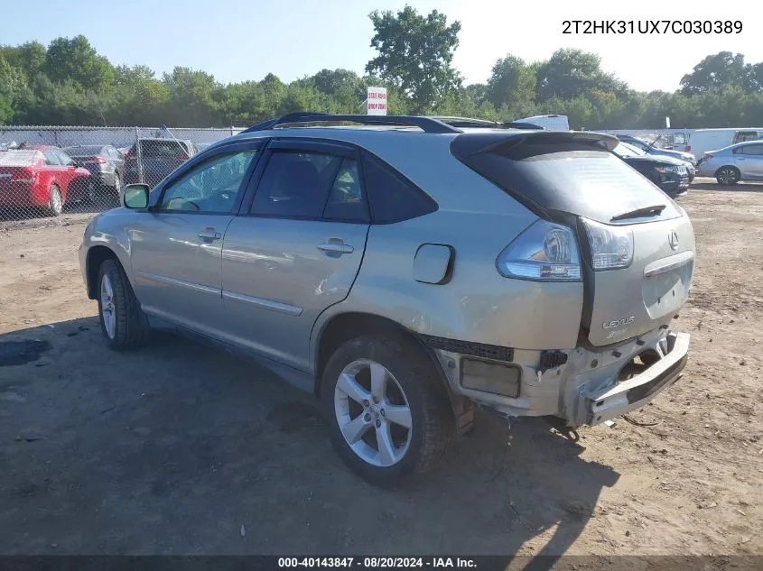 2T2HK31UX7C030389 2007 Lexus Rx 350