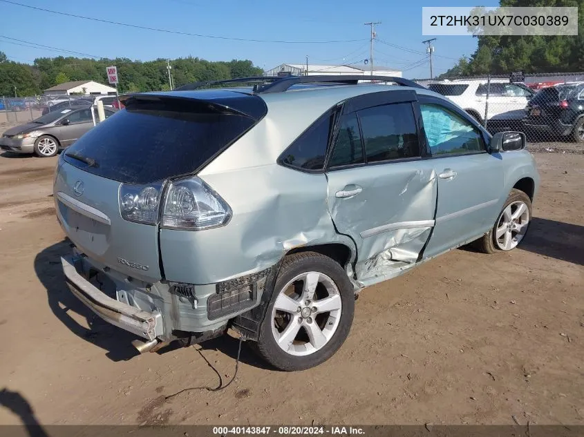 2T2HK31UX7C030389 2007 Lexus Rx 350