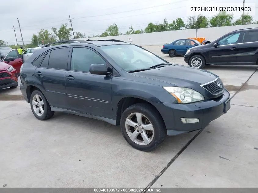 2T2HK31U37C031903 2007 Lexus Rx 350