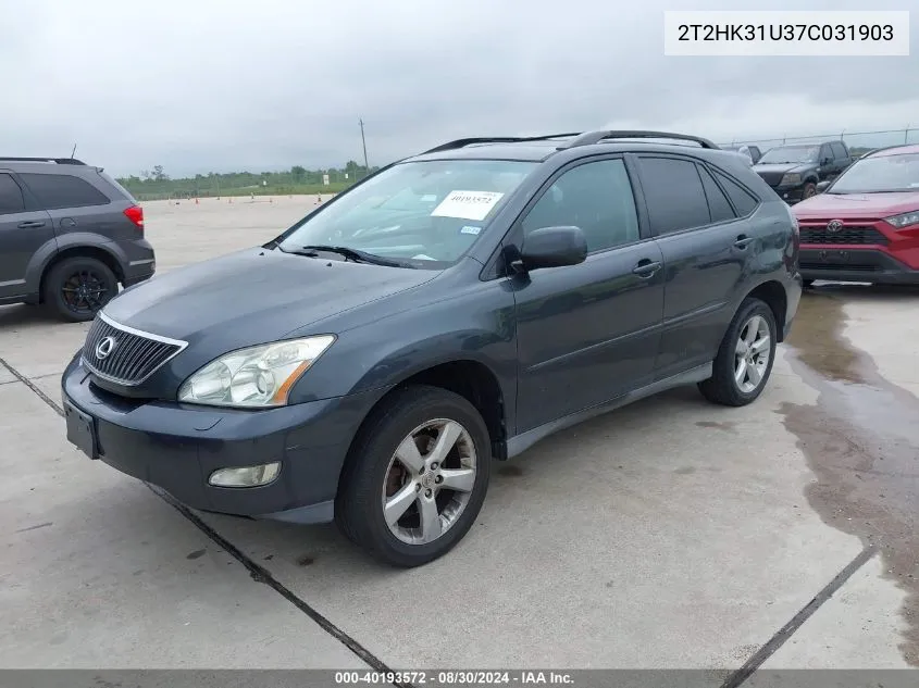 2T2HK31U37C031903 2007 Lexus Rx 350