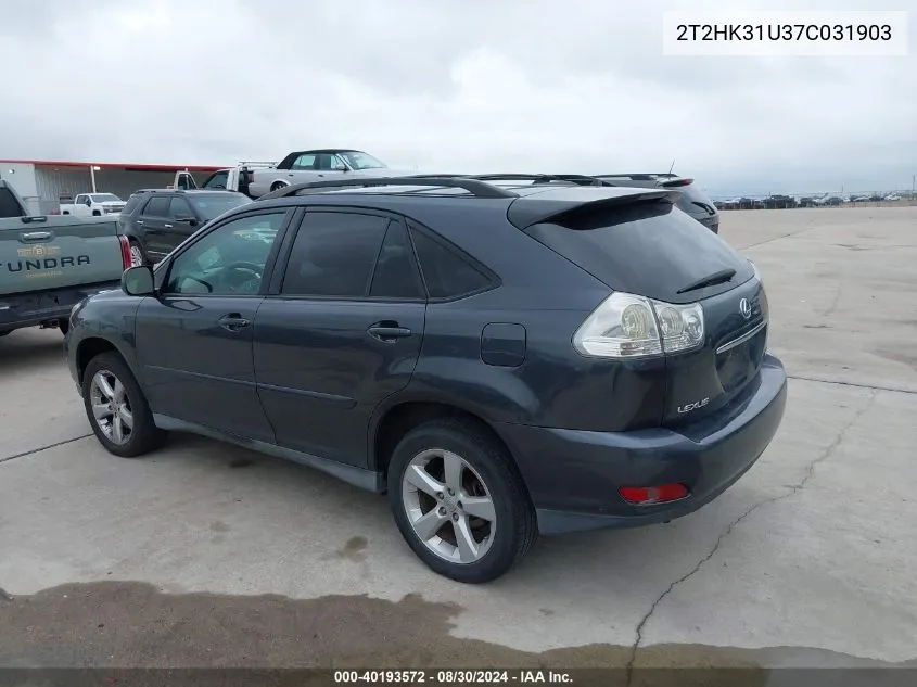 2T2HK31U37C031903 2007 Lexus Rx 350