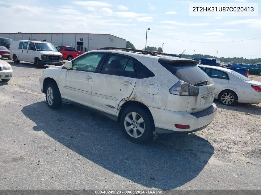 2T2HK31U87C020413 2007 Lexus Rx 350