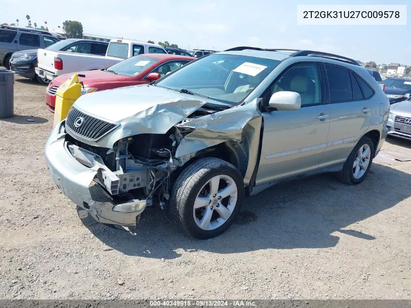 2T2GK31U27C009578 2007 Lexus Rx 350