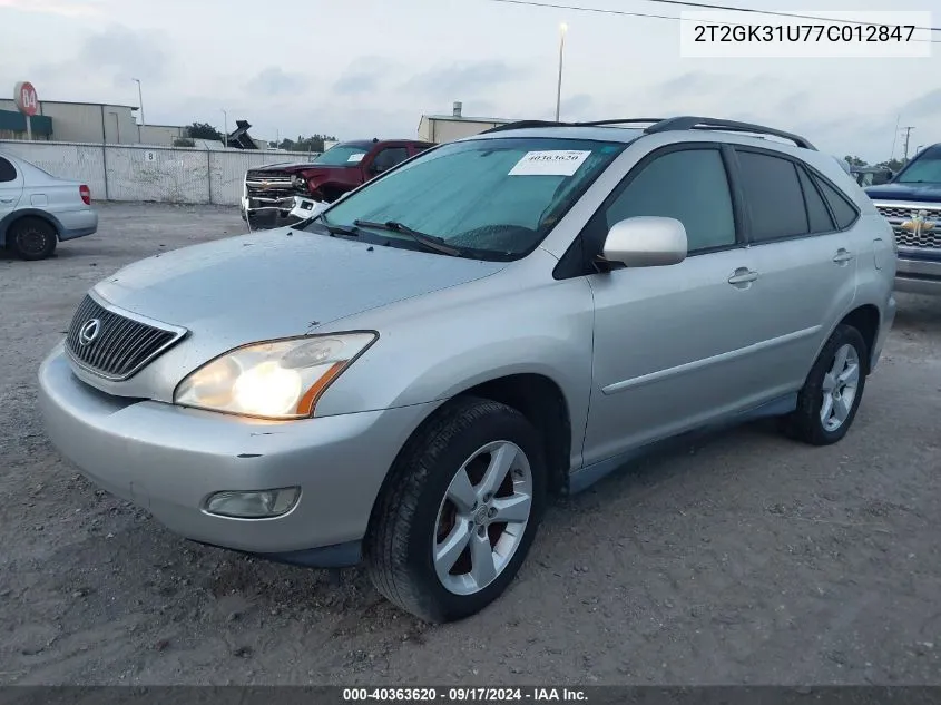 2T2GK31U77C012847 2007 Lexus Rx 350