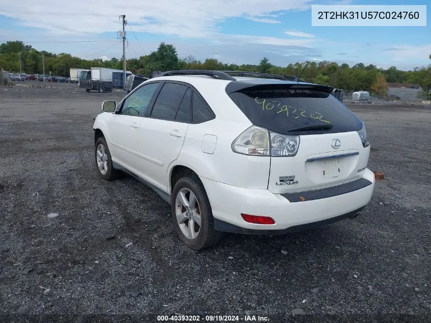 2T2HK31U57C024760 2007 Lexus Rx 350