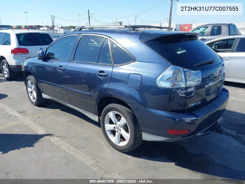 2T2HK31U77C007555 2007 Lexus Rx 350