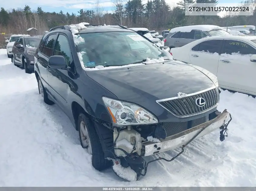 2T2HK31U57C022524 2007 Lexus Rx 350