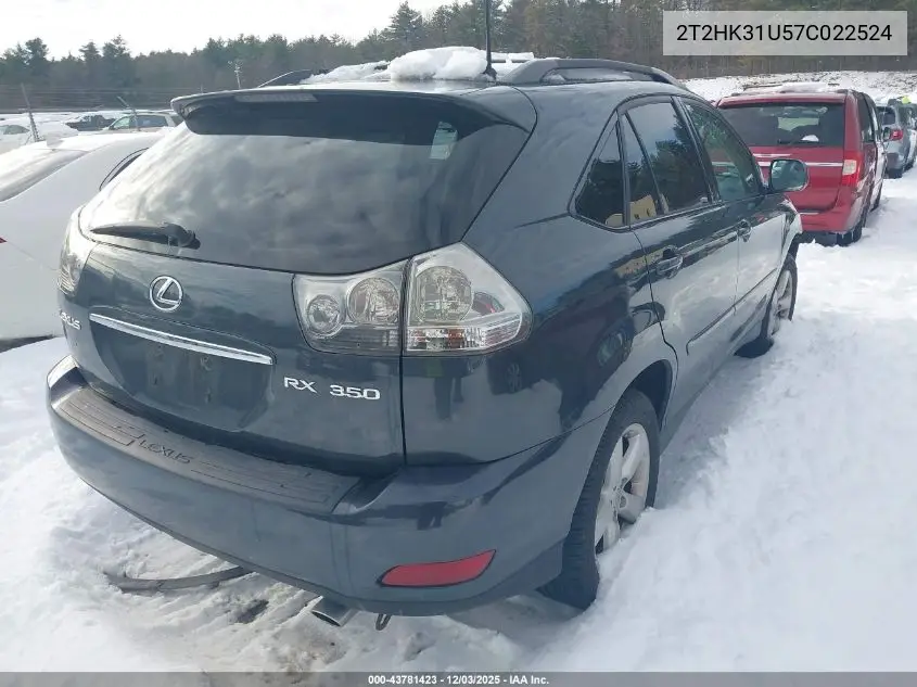 2T2HK31U57C022524 2007 Lexus Rx 350